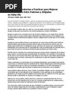 Acciones y Conductas para Mejorar La Relacion PAdrino-Ahijado.