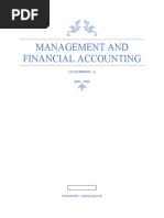 Management and Financial Accounting: (Assignment-2)