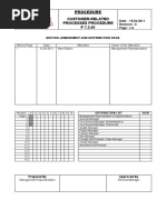 P 7.2-01 Prosedür - Müşteri İle İlişkili Prosesler Prosedürü - Eng