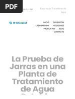 La Prueba de Jarras en Una Planta de Tratamiento de Agua Potable. - R-Chemical