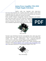 Kelas 8 Skema Rangkaian Power Amplifier TDA 2030