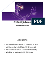 Artificial Intelligence: Malik Abdul Manan