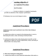 Learning Objective 4: Perform Preliminary Analytical Procedure