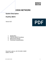 BOSCH ACCESS NETWORK. System Description. FlexPlex MSV5. 1 Application 2 FlexPlex MSV5 Functions 3 Mechanical Design 4 Technical Characteristics