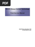 RICOH Always Current Technology Field Service Manual: Initial Release: November, 2019 (C) 2019 Ricoh Co.,Ltd