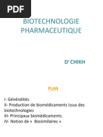 Biotechnologie Pharmaceutique Cours de Galénique Pharmaceutique 3em Année Pharmacie DR CHIKH