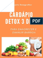 Cardapio Detox 3 Dias