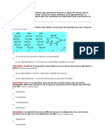 QCM - Les Glucides Ou Sucres