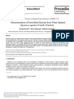 Characterization of Peroxidase Enzyme From Water Spinach (Ipomoea Aquatica Forssk.) Fraction