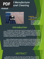 Design and Manufacture of Solar Panel Cleaning Robot