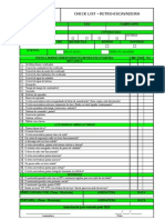 Retro Escavadeira Check-List