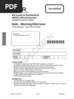 Unit h060 1 Microeconomics Sample Assessment Material