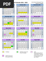 Sni Calendar For Parents 2021-2022