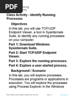 Class Activity - Identify Running Processes Objectives