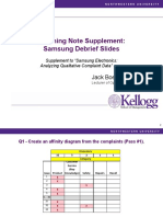 Teaching Note Supplement: Samsung Debrief Slides: Jack Boepple