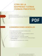 Espectro de La Esquizofrenia y Otros Trastornos Psicóticos