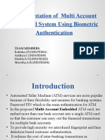 Implementation of Multi Account Embedded System Using Biometric Authentication