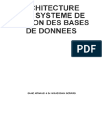 ARCHITECTURE D UN SYSTEME DE GESTION DE BASES DE DONNEES Papier