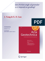 The Critical State Friction Angle of Granular Materials: Does It Depend On Grading?