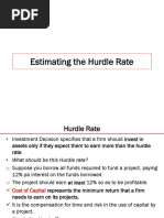 4 - Estimating The Hurdle Rate