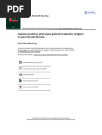 Islamic Practice and State Policies Towards Religion in Post-Soviet Russia