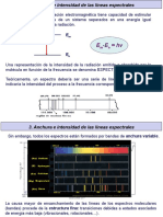 Anchura e Intensidad de Las Líneas Espectrales