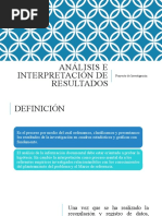 Analisis e Interpretacion de Resultados