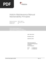 Holcim Maintenance Manual Maintainability Principles