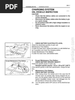 Charging System: On Vehicle Inspection