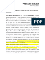 Escrito Informes Modelo Inspectoria Del Trabajo