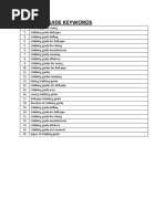 Stabbing Guide Keywords