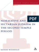 Normative and Sectarian Judaism in The Second Temple Period