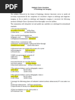 Multiple Choice Questions of Radiology and Imaging