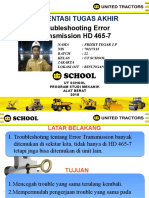 Presentasi Tugas Akhir: Troubleshooting Error Transmission HD 465-7