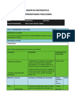 Sesion de Matematica Representamos Fracciones