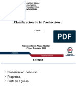 Planificacion de La Produccion