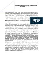 A Psicologia Positiva Como Prevenção No Tratamento Da Ansiedade