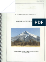 Plan Preliminar de Manejo: Parque Nacional Lanin