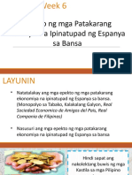 Epekto NG Mga Patakarang Kolonyal Na Ipinatupad NG Espanya Sa Bansa