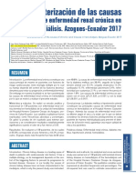 1 Caracterización de Las Causas de Enfermedad Renal Crónica en Hemodiálisis. Azogues-Ecuador 2017