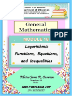 Logarithmic Functions, Equations, and Inequalities