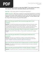 Rewrite The Two Goals Below To Make Them SMART. Then Explain What Makes Them Specific, Measurable, Attainable, Relevant, and Time-Bound