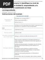 Examen - (AAB02) Cuestionario 3 - Identifique Su Nivel de Aprendizaje de La Unidad 6, Respondiendo A Lo Propuesto en El Cuestionario en Línea Correspondiente