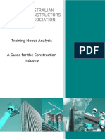 Construction Training Needs Analysis Template