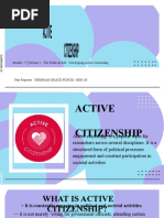 Module 7 Section 1 - The Political Self: Developing Active Citizenship