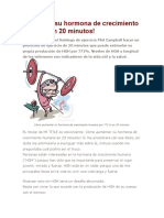 Aumentar Su Hormona de Crecimiento Humano en 20 Minutos