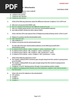 5BBB0223 TBL2 - Mitochondria: Answer Sheet