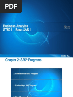 Business Analytics ST521 - Base SAS I