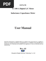 User Manual: LC100-A Digital L/C Meter Inductance Capacitance Meter