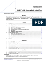 C2000™ CPU Memory Built-In Self-Test: Application Report